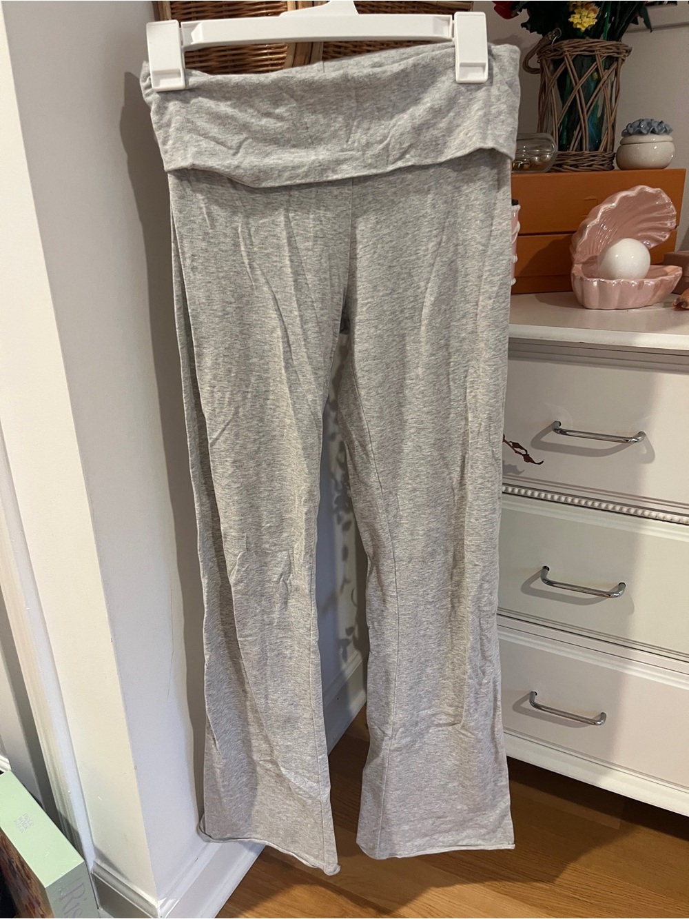 Skims grey fold over leggings